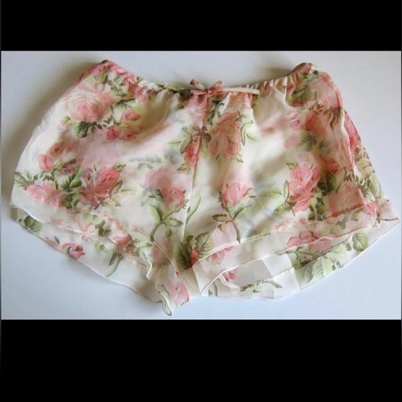 femina lingerie Other - Femina Lingerie VINTAGE Floral Mesh Semi Sheer Floral Rose Shorts Panties XL